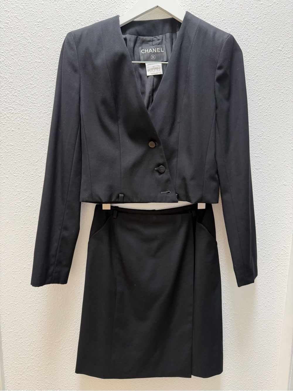 Vintage CHANEL Blazer + Skirt Set - Early 2000s Karl Lagerfeld